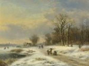 Hollandische
Winterlandschaft by Lodewijk Johannes Kleijn