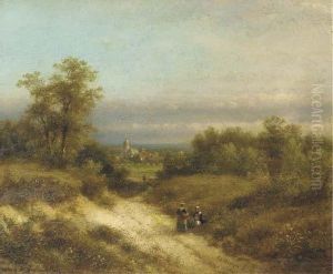 A Valley In Summer by Lodewijk Johannes Kleijn