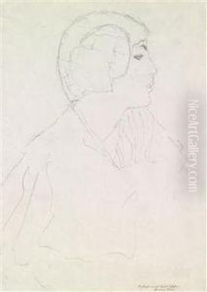 Portrait Of A Girl In Profile - view 1