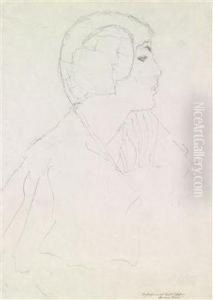 Portrait Of A Girl In Profile
