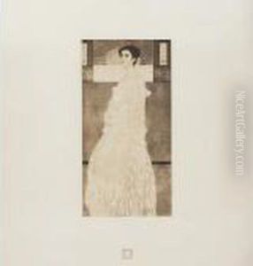 Portrait Of Margaret Stonborough- Wittgenstein by Gustav Klimt