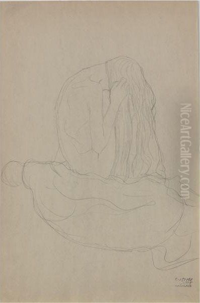 Sitzende Frau Im Profil (sitting Woman In Profile) - view 1