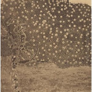 The Golden Apple Tree by Gustav Klimt