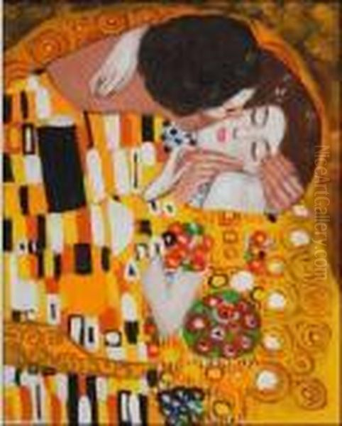 Klimt - The Kiss by Gustav Klimt