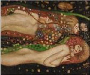 Water Serpents Ii by Gustav Klimt