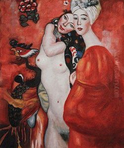 Girl Friends by Gustav Klimt