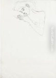Brustbild Eines Madchens Mit Angewinkeltem Arm by Gustav Klimt