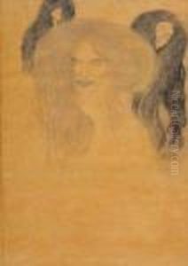Studia Zenskych Hlav (podla Rovnomennej Kresby) by Gustav Klimt