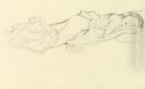 Lucian""""s Dialogue Of The Hetaera by Gustav Klimt
