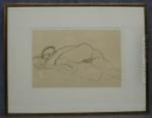 Estudio Erotico De Mujer Desnuda by Gustav Klimt