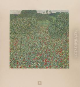 Field Of Poppies by Gustav Klimt