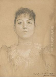 Portrait Einer Frau by Gustav Klimt
