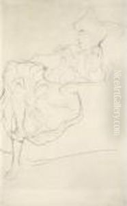 Sitzende Im Lehnsessel Nach Links (seated Woman In An Armchair Tothe Left)