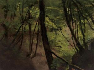 Waldinneres by Gustav Klimt