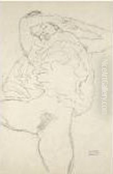 Liegender Halbakt Mit Gespreizten Beinen
 (reclining Semi-nude With Spread Legs) - view 1
