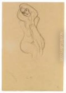 Seated Female Nude
Sketch For
This Arts by Gustav Klimt