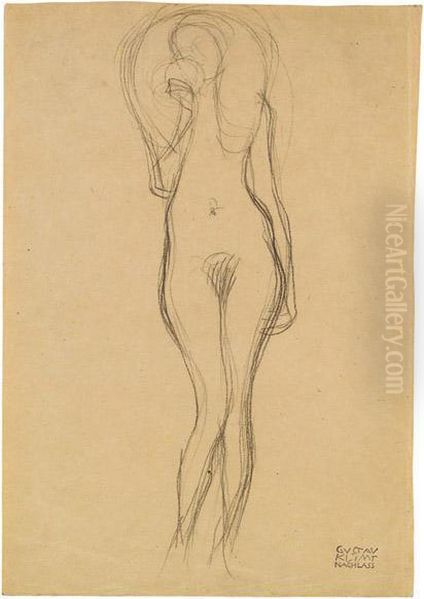 Standing Female Nude
Sketch For
Veritas - view 1