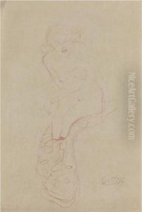 Sitzfrau (seated Woman) by Gustav Klimt