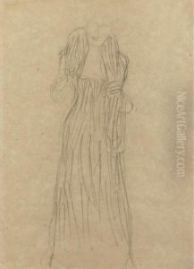 Property From The Estate Of A Gentleman
Stehende Frau Mit Boa (standing Woman With Boa) by Gustav Klimt