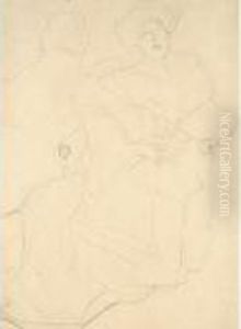 Property From The Estate Of A Gentleman
 

 
 
 

 
 Hermine Gallia Sitzende (study For A Portrait Of Hermine Gallia, Seated) by Gustav Klimt