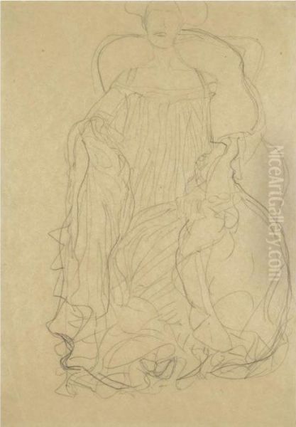 Adele Bloch-bauer Sitzend Von
Vorne, Eine Boa Uber Die Linke Schulter Gelegt (adele Bloch-bauer Seated
From The Front, A Boa Draped Over Her Left Shoulder) - view 1