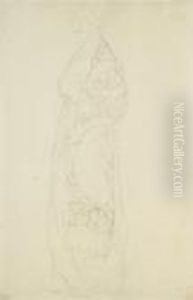 Nach Links Stehend (standing To The Left) by Gustav Klimt