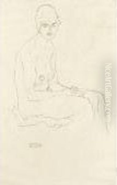 Sitzender Akt (seated Nude) - view 1