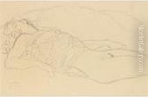 Liegende (reclining Woman) by Gustav Klimt