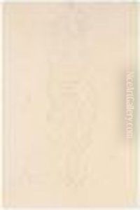 Stehende Von Vorne Mit Gerafftem
Langen Gewand (standing Woman Seen From The Front, With Her Long Robe
Lifted) by Gustav Klimt