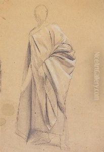 Drapery Study by Gustav Klimt