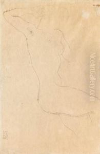 Nude by Gustav Klimt