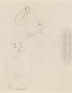 A Study Sheet With Several Figures A Study Sheet With Several Figures