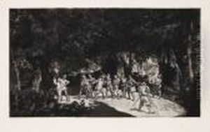 Simplicissimus Unter Den Soldaten by Max Klinger