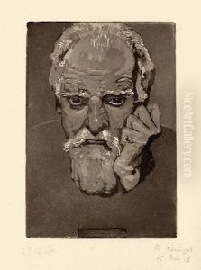 "selbstbildnis" by Max Klinger