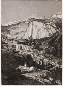 "mondnacht". 1881 by Max Klinger