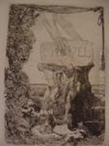 Klinger,gedenkblatt Fur Menzel by Max Klinger