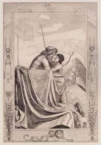 Amor Und Psyche (opus V) (singer 64-109) by Max Klinger