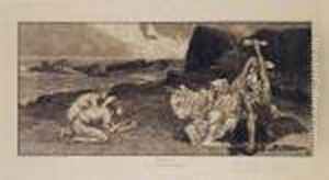 Eine Liebe. Intermezzo (a Love. Intermezzo) (s. 162 I) by Max Klinger