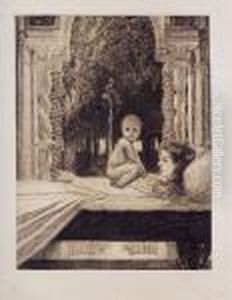 Vom Tode Ii. Tote Mutter (on Death Part Two. Dead Mother) (s. 239 Iii) by Max Klinger
