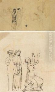Figural Group With Four Women (#) Three Women