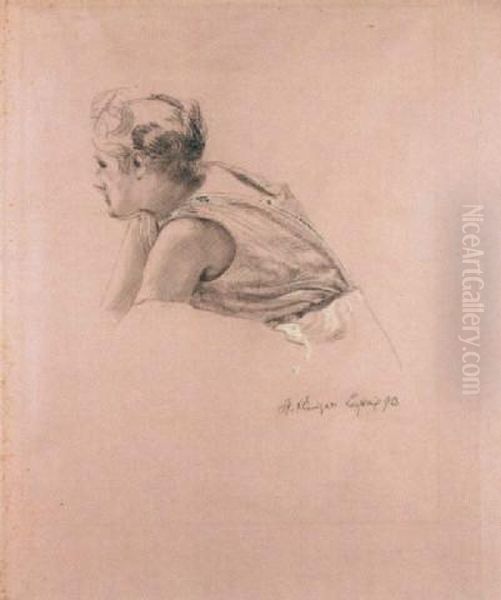 Half-length Portrait Of A Girl - view 1