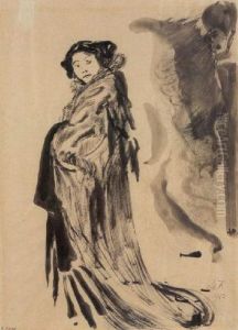 Mrs.hanza Tanahashi (#) Preliminary Figural Sketch