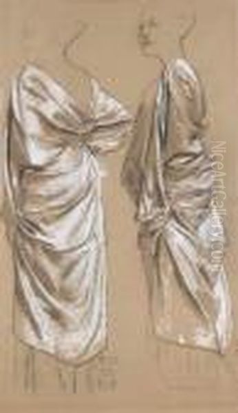 Studies For A Robed Figure - view 1