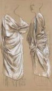 Studies For A Robed Figure by Max Klinger