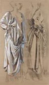 Studies For A Robed Figure by Max Klinger