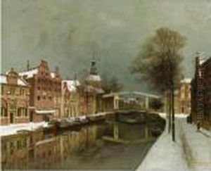 A Wintry Townview, Leiden