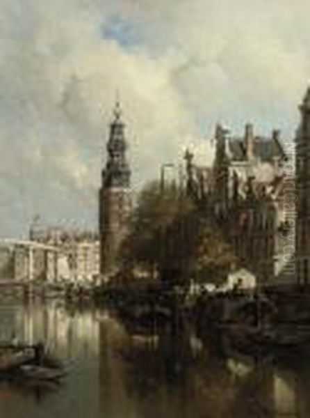 A View Of The Montelbaanstoren On A Sunlit Day, Amsterdam - view 1