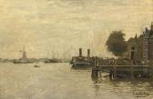 A Jetty In The River Maas, Dordrecht