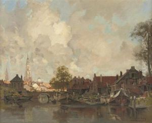 A View Of Delft, With The Tower Of The Nieuwe Kerk