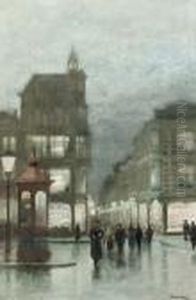 Evening Lights by Johannes Christiaan Karel Klinkenberg